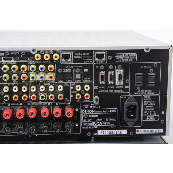 DENON デノン AVC-4310 AVアンプ プレミアムシルバーの画像1