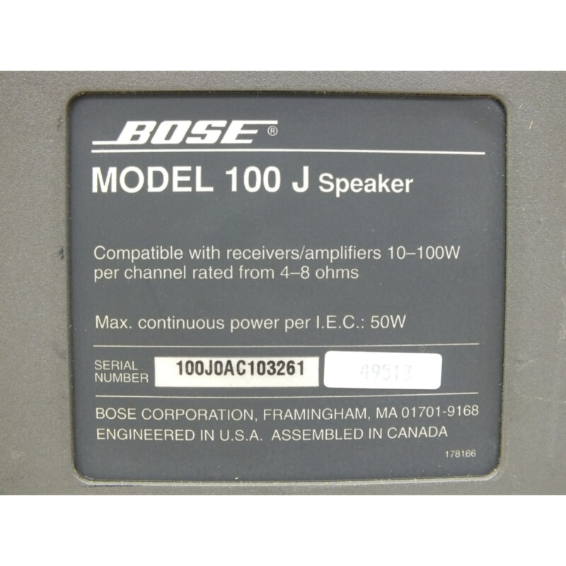 BOSE ボーズ model 100 J speaker 7点の画像1
