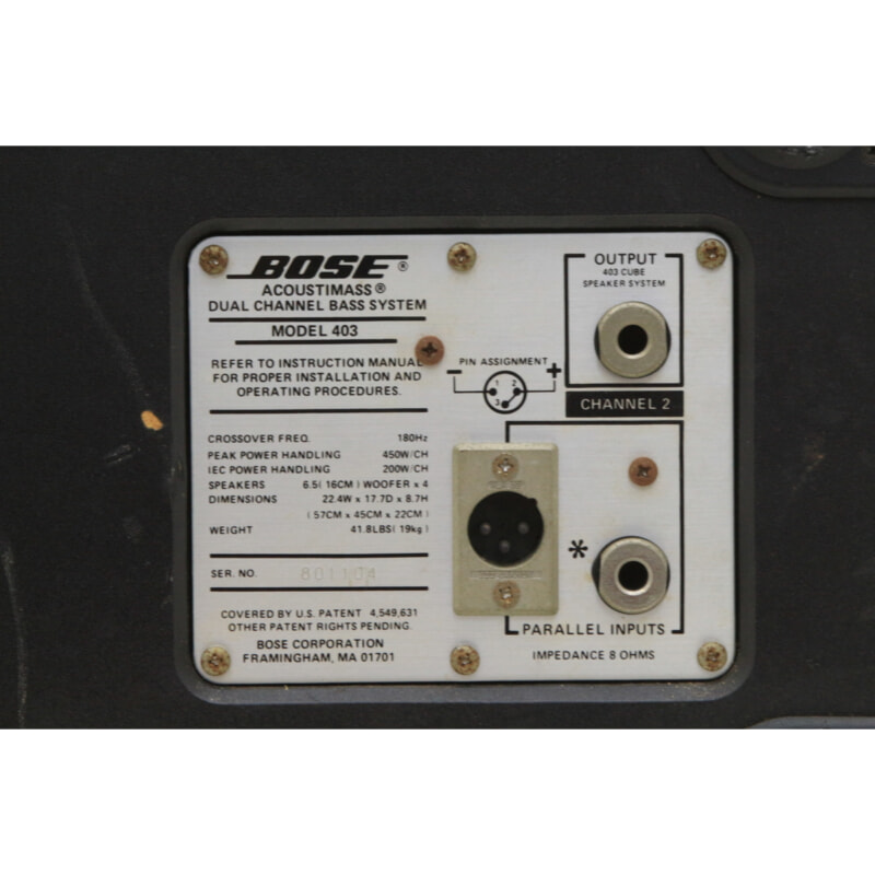 BOSE ボーズ model 403 シャドーベースボックスの画像1