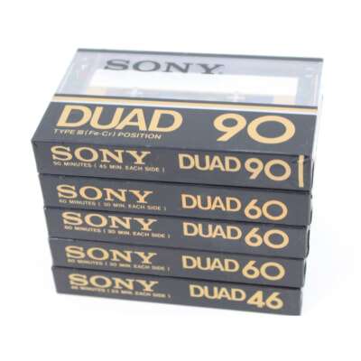 SONY ソニー DUAD TYPEⅢ Fe-Cr カセットテープの買取り品の画像