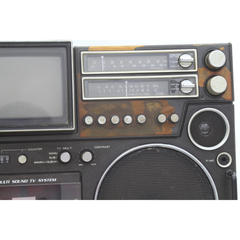 VICTOR ビクター ブラウン管TV搭載 ラジカセ M-8000の画像1