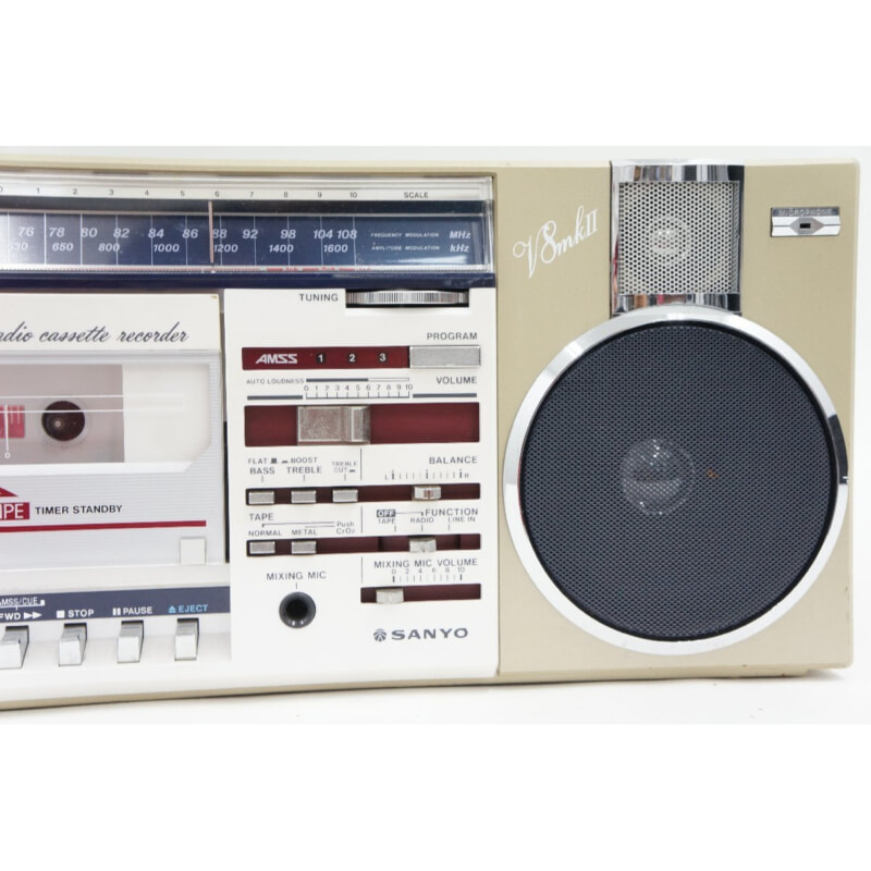SANYO サンヨー MR-V8MKⅡ AM/FM ステレオラジカセの画像1