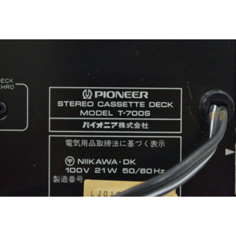 PIONEER パイオニア T-700S ステレオカセットデッキの画像1