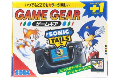 【外箱・説明書付】 SEGA GAME GEAR/ゲームギア+1(ソニック&テイルズ)HGG-3210