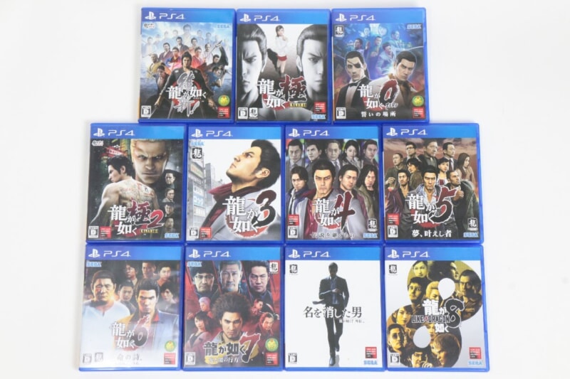 PS4ソフト  龍が如く 維新/0/極/極2/3/4/5/6/7/7外伝/8の画像1