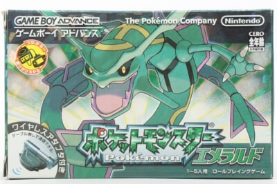 【外箱・説明書・ワイヤレスアダプタ付き】ポケモン エメラルド GBA/ゲームボーイアドバンスソフト