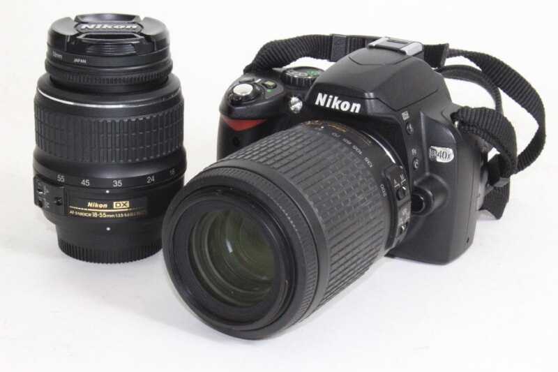 Nikon/ニコン  D40X デジタル一眼レフカメラ/レンズ 2本（Zoom 55-200mm F4-5.6G・18-55mm F3.5-5.6G）の画像1