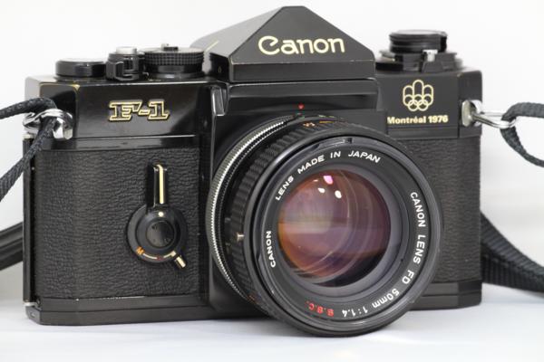 Canon（キヤノン）F-1 モントリオールオリンピック記念モデル フィルム一眼レフカメラ・レンズ FD 50㎜ F1.4 S.S.C.の画像1