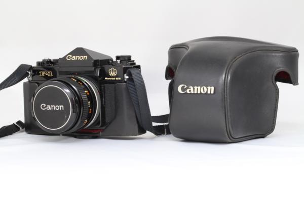 Canon（キヤノン）F-1 モントリオールオリンピック記念モデル フィルム一眼レフカメラ・レンズ FD 50㎜ F1.4 S.S.C.の画像1