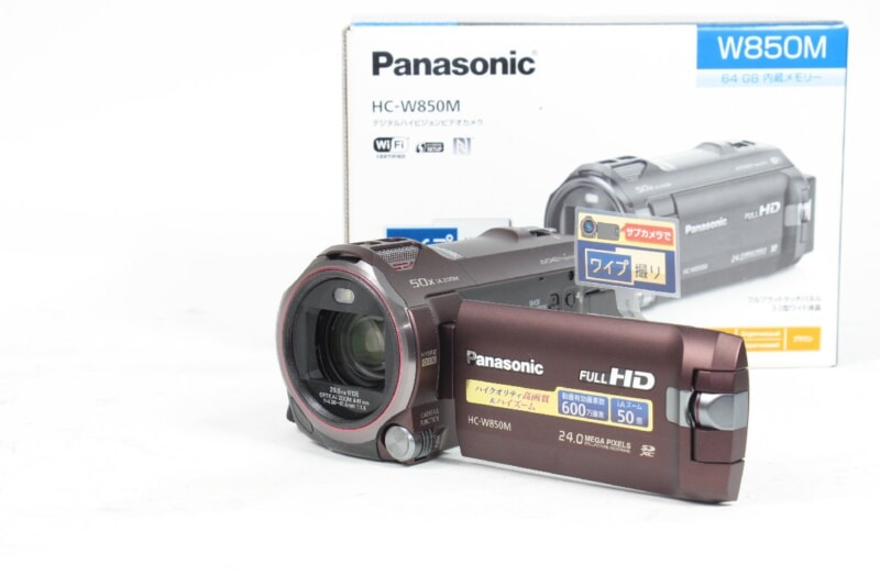 【美品】Panasonic（パナソニック）デジタルハイビジョンビデオカメラ HC-W850M 箱ありの画像1