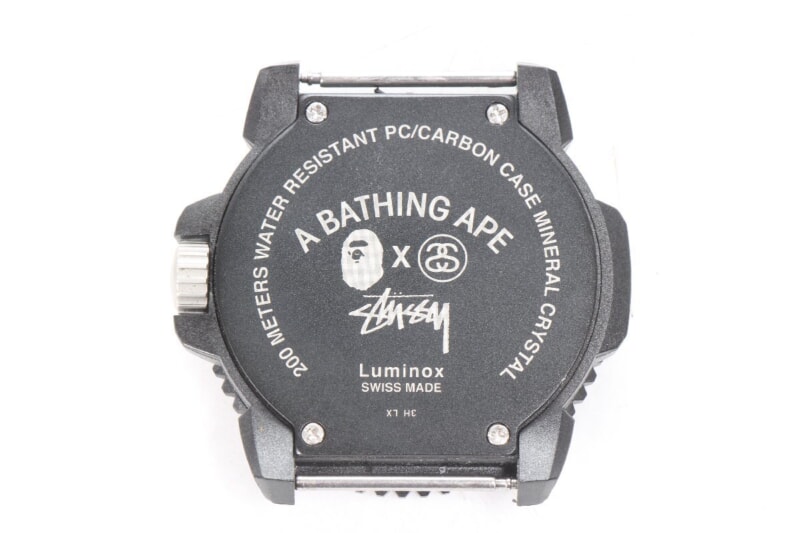 LUMINOX・STUSSY・APE  トリプルコラボ クオーツ 腕時計 ケース付き アベイシングエイプ ステューシー ルミノックスの画像1