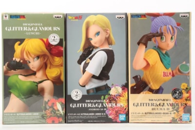 【未開封】 バンプレスト ドラゴンボール ブルマ・ランチ・18号 GLITTER&GLAMOURS 3点 DRAGONBALL Z