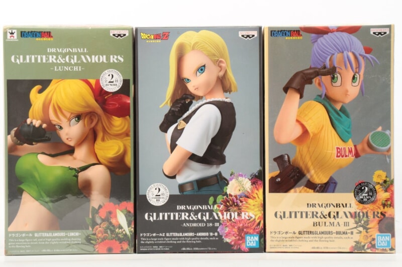 【未開封】 バンプレスト  ドラゴンボール ブルマ・ランチ・18号 GLITTER&GLAMOURS 3点 DRAGONBALL Zの画像1