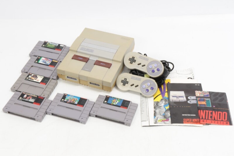 【北米版】 Nintendo  スーパーファミコン本体・ソフト マリオワールド・マリオカート他 当時物の画像1