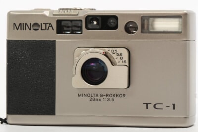 【外箱付き】MINOLTA ［TC-1] G-ROKKOR 28mm 1:3.5 コンパクトフィルムカメラ ミノルタ