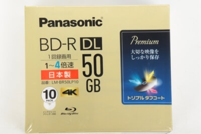 【未使用品】 Panasonic  BD-R DL 50GB 4K 1回録画用 10枚パック LM-BR50LP10