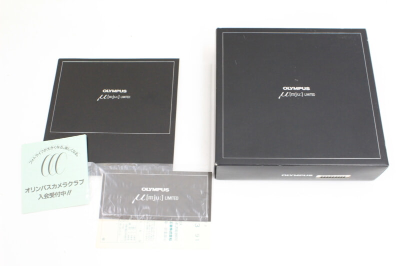 OLYMPUS（オリンパス）μ [mju:] LIMITED 限定生産品 メタリックシルバーブラックボディーの画像1
