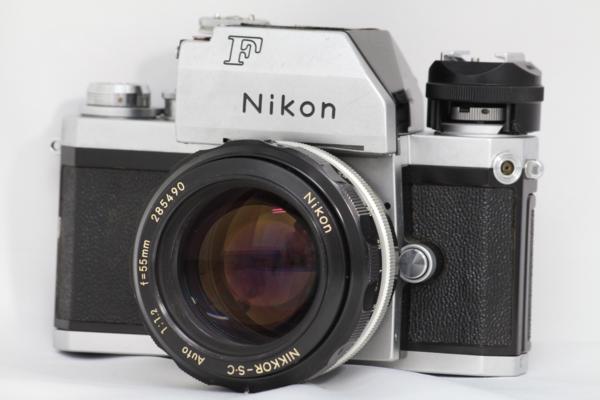 Nikon（ニコン）F アイレベル フィルム一眼レフカメラ・レンズ NIKKOR-S・C Auto 55mm F1.2の画像1
