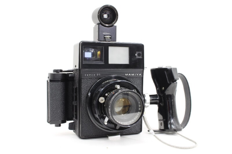 MAMIYA（マミヤ）SUPER23 中判カメラ / MAMIYA-SEKOR 100mm F3.5 + 外付けファインダー、ピストルグリップの画像1