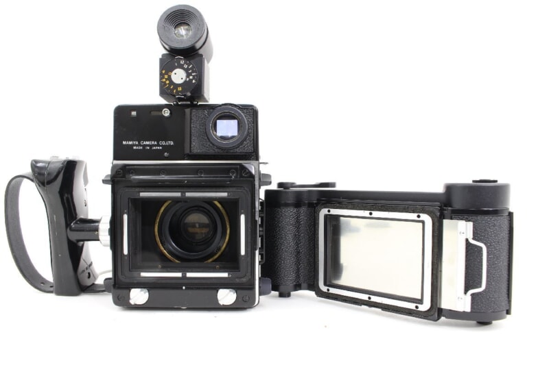 MAMIYA（マミヤ）SUPER23 中判カメラ / MAMIYA-SEKOR 100mm F3.5 + 外付けファインダー、ピストルグリップの画像1
