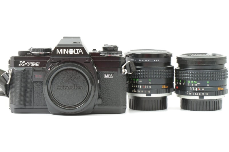 MINOLTA（ミノルタ）X-700 フィルム一眼レフカメラ / MC W.ROKKOR 2本の画像1