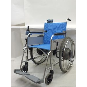 MIKI 電動車いす 折畳車椅子 YAMAHA交換バッテリー付きの買取り品の画像