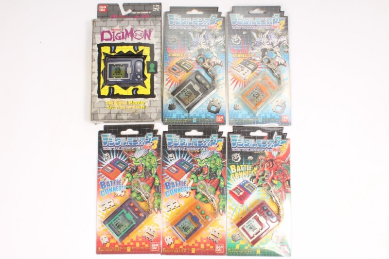 【当時物】BANDAI  デジタルモンスター ver.2×2/ver.3×2/ver.4/初代海外版 計6点セット デジモンの画像1