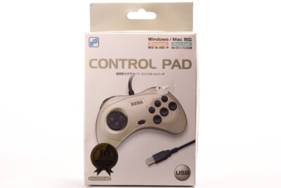 【未開封品】復刻版セガサターン コントロールパッド PC用ゲームコントローラ(Windows/Mac対応)シャンパンゴールド