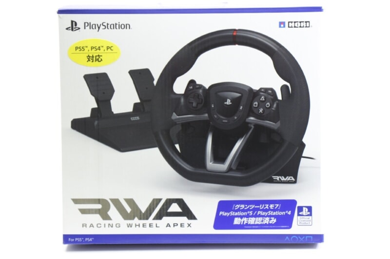 PS5/PS4/PC対応  RWA/レーシングホイールエイペックス レーシングコントローラー HORIの画像1