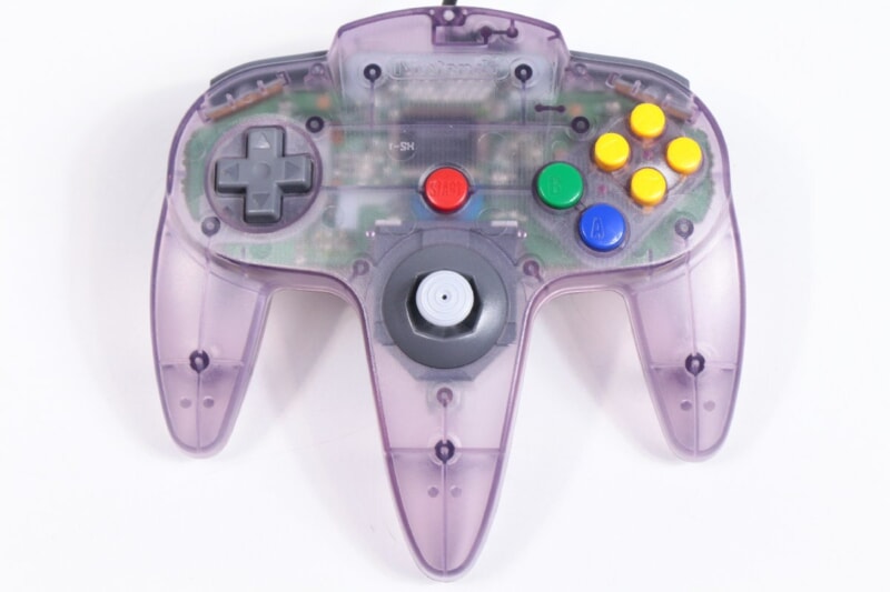 【外箱付】 Nintendo64  コントローラブロス [グリーン][クリアパープル] 2点セットの画像1