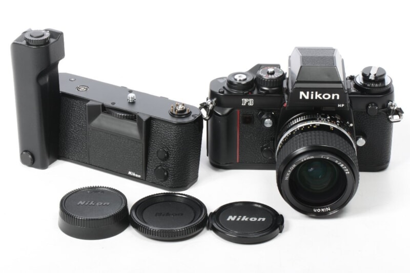 Nikon  [F3] 一眼レフフィルムカメラ・モータードライブ [MD-4] ・レンズ NIKKOR 28mm 1:2  ニコンの画像1