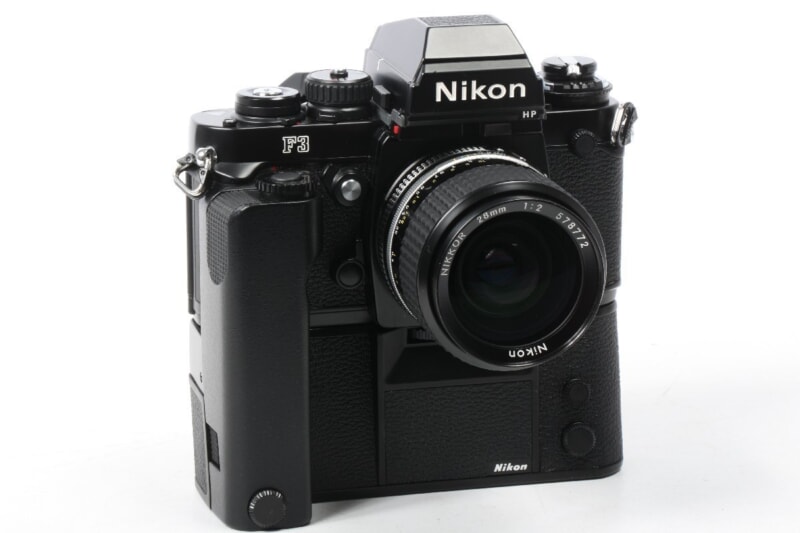 Nikon  [F3] 一眼レフフィルムカメラ・モータードライブ [MD-4] ・レンズ NIKKOR 28mm 1:2  ニコンの画像1