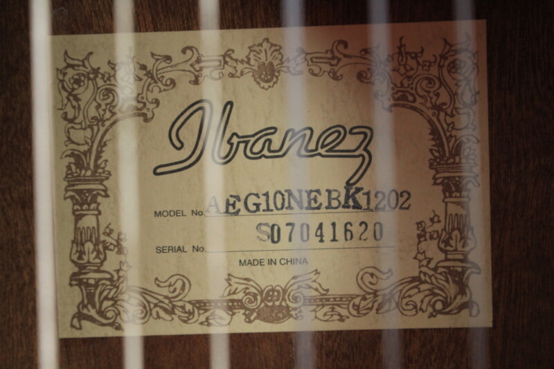 Ibanez（アイバニーズ）エレガット AEG10NEBK1202の画像1