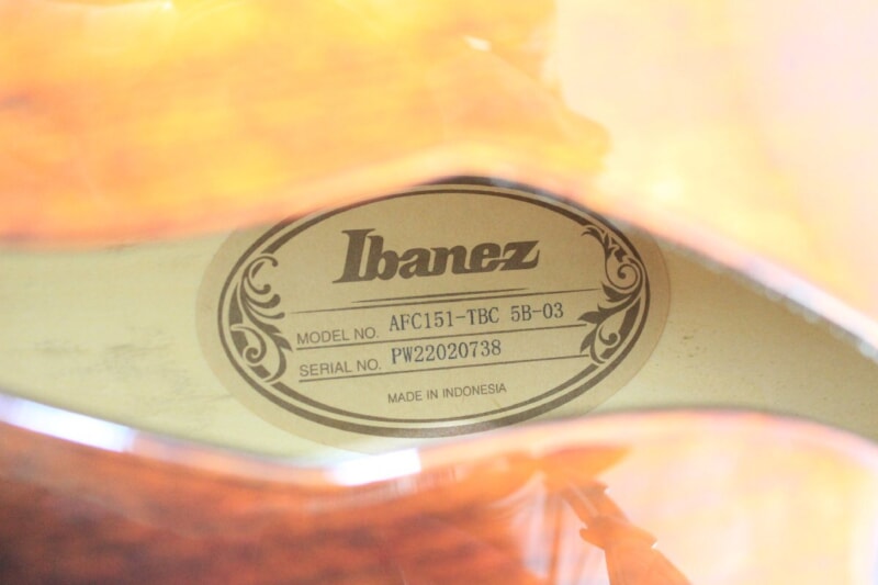Ibanez（アイバニーズ）フルアコ ギター AFC151-TBC 5B-03 タバコブラウン 専用ハードケース付きの画像1