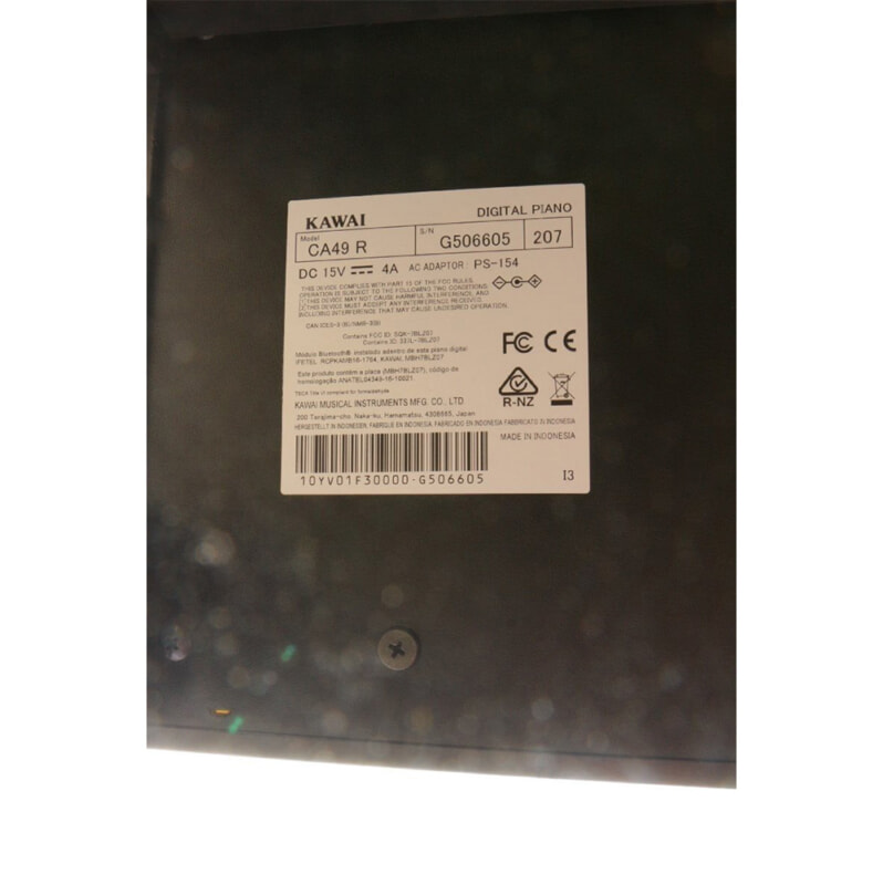 KAWAI（カワイ）Concert Artist CA49R イス付き 木製鍵盤の画像1
