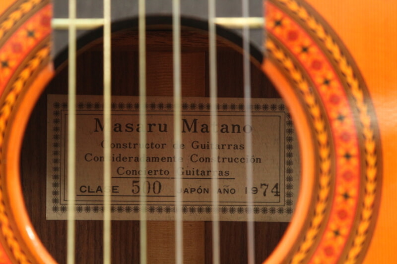MASARU MATANO（俣野勝）CLASE500 クラシックギター  1974年製の画像1