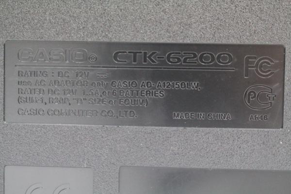 CASIO（カシオ）ハイグレードキーボード CTK-6200 61鍵盤の画像1