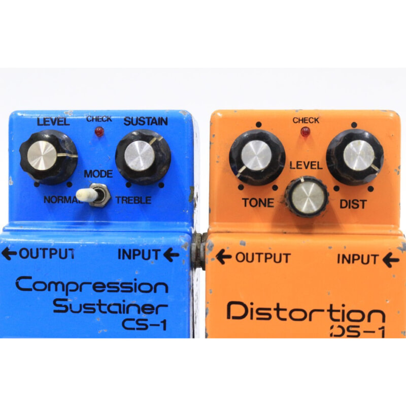 BOSS/ボス 〇 Distortion DS-1 シリアル 9600 Compression Sustainer CS-1 9400 2台セットの画像1