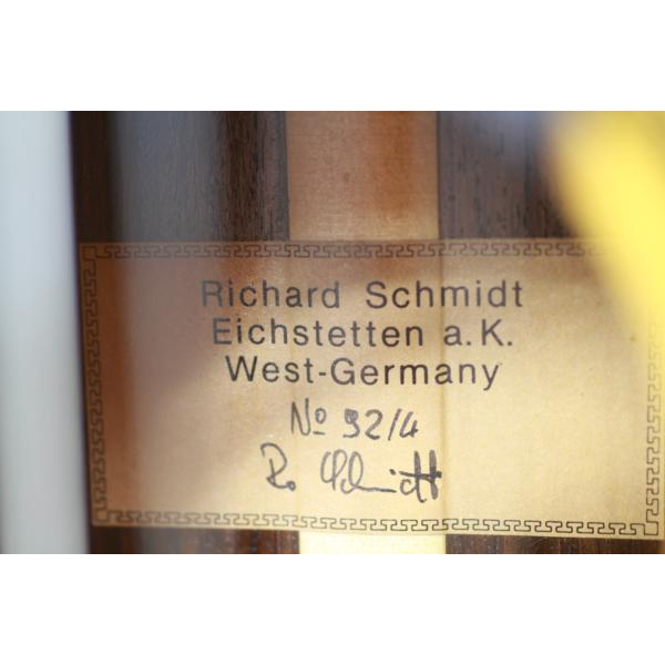 Richard Schmidt Eichstetten a.K West-Germanyクラシックギターの画像1