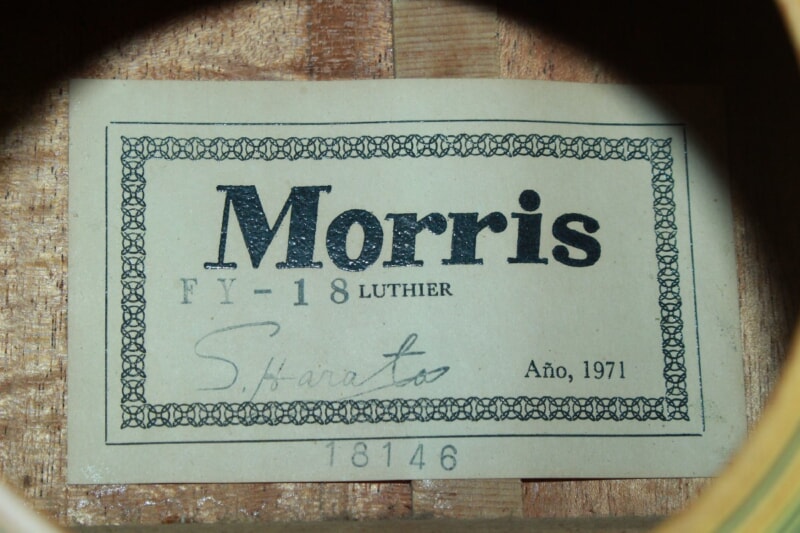 Morris（モーリス）スロッテッドヘッド・アコースティックギター FY-18の画像1