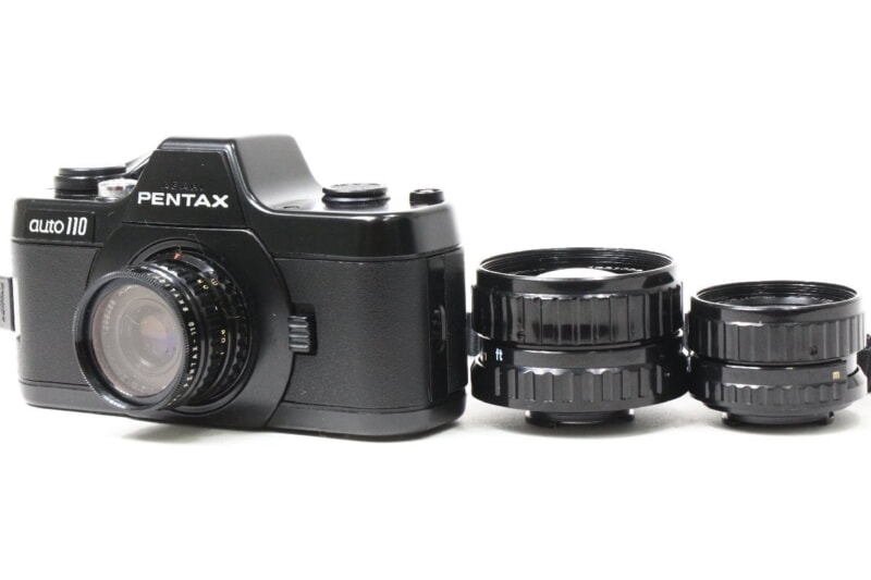 PENTAX/ペンタックス  [auto 110] レンズ3点 ポケットフィルムカメラ 1978年発売の画像1