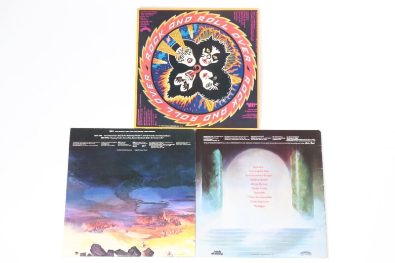 【帯付き】 KISS  [地獄のロック・ファイアー][地獄の軍団][ラブ・ガン] LPレコード 3枚の画像1
