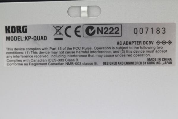 KORG（コルグ）KAOSS PAD QUAD ダイナミック・エフェクト・プロセッサーの画像1