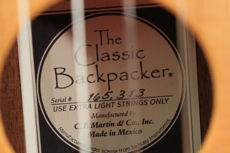 Martin（マーチン）The classic Backpacker トラベルギターの画像1