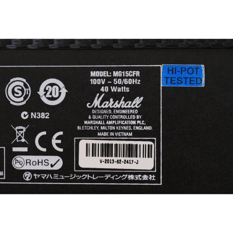 Marshall/マーシャル 〇 [MG15CFR]スプリングリバーブ付きコンボギターアンプ 15Wの画像1