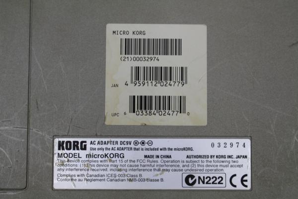 KORG（コルグ）シンセサイザー microKORGの画像1