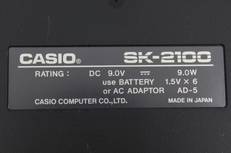 CASIO（カシオ）サンプリングキーボード SK-2100の画像1