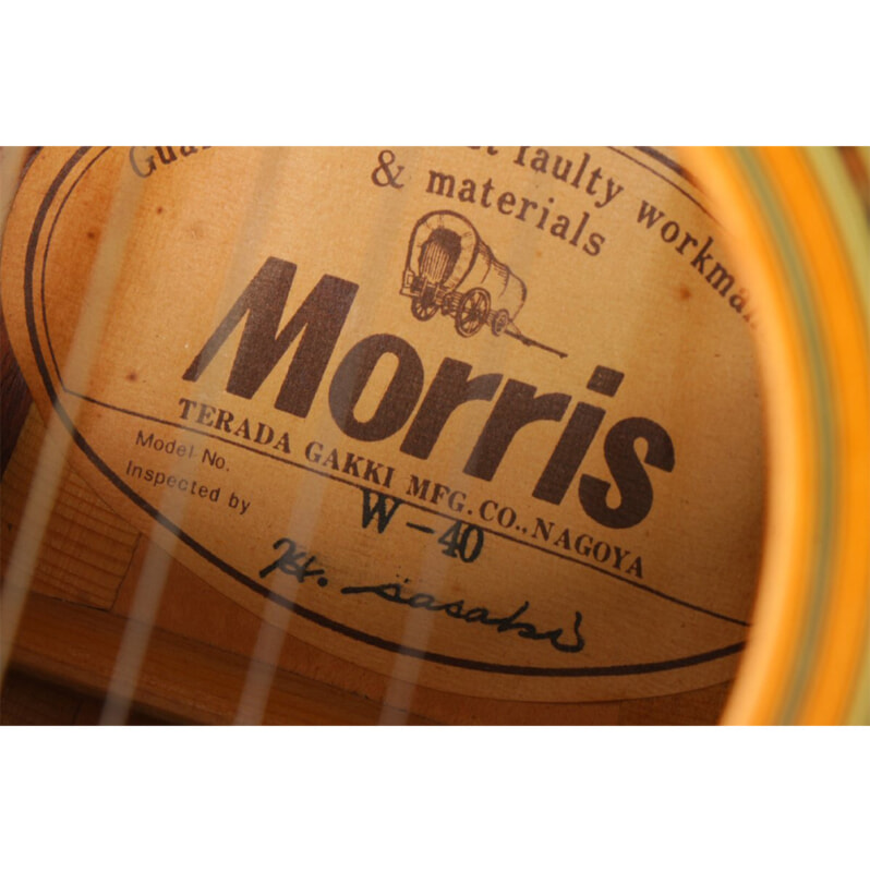 Morris（モーリス）縦ロゴ アコースティックギター W-40 ジャパンヴィンテージの画像1