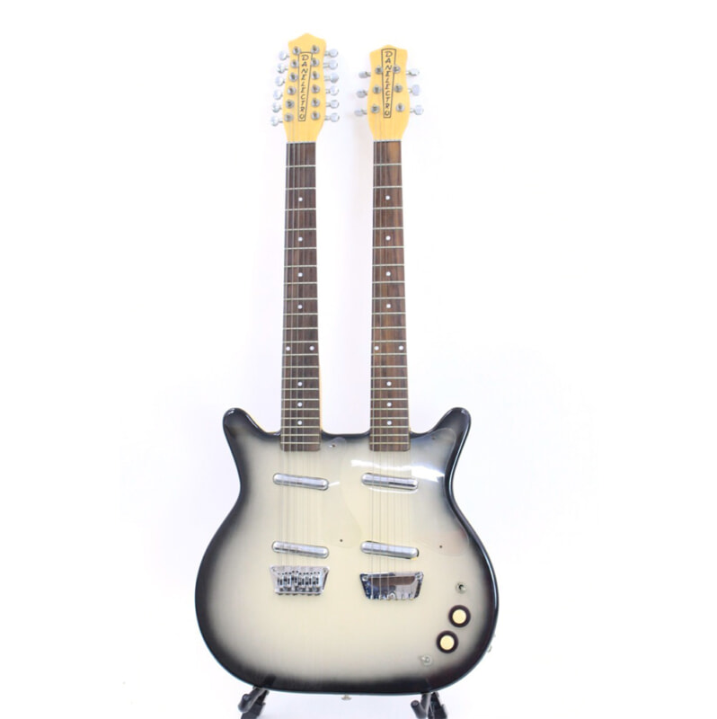 Danelectro（ダンエレクトロ）DOUBLE NECK エレキギター ブラックバーストの画像1