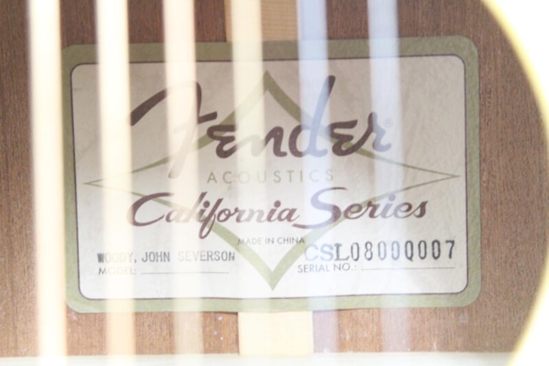 Fender（フェンダー）エレアコ カリフォルニアシリーズ Sonoran Woody John Severson Limited Editionの画像1